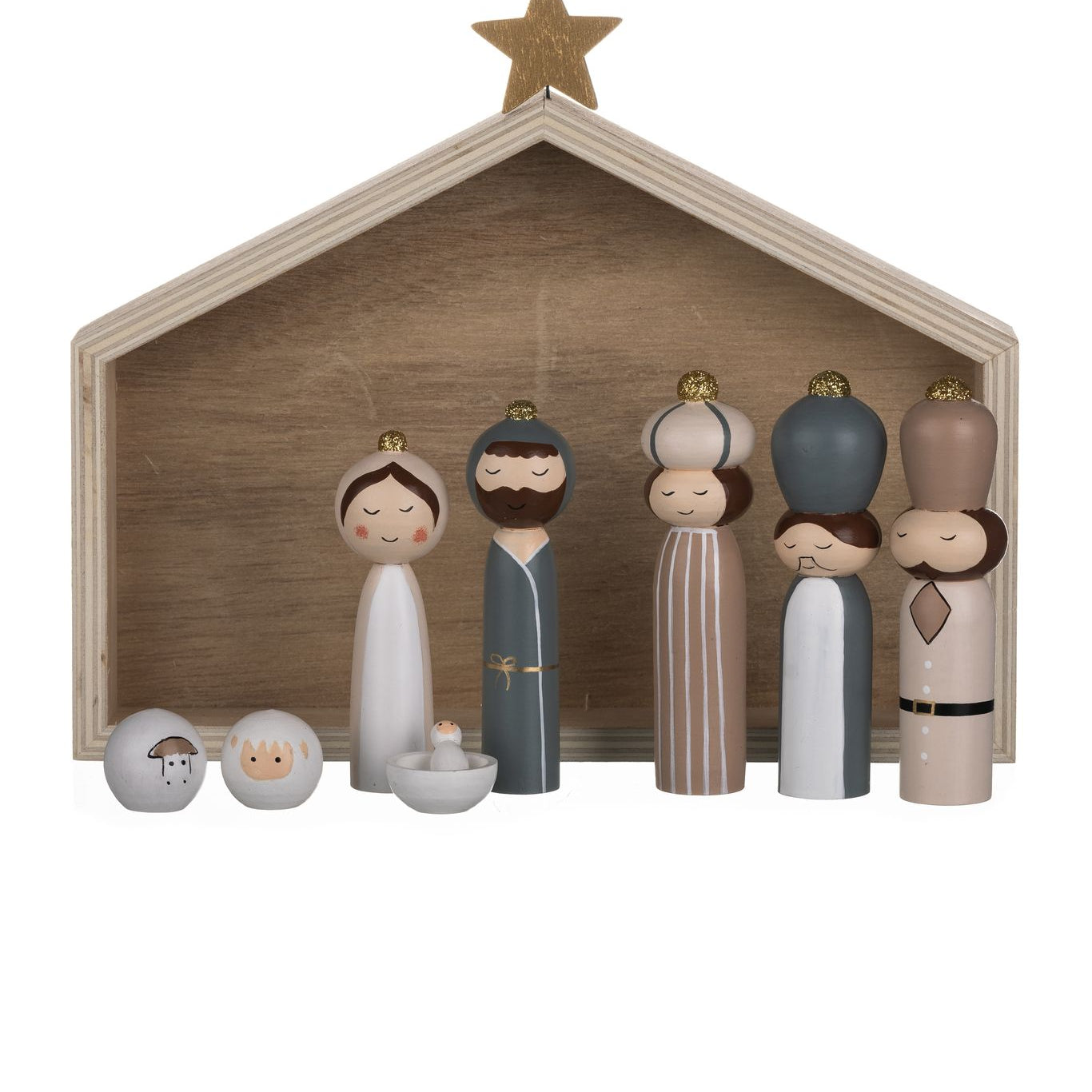 Ten Piece Nativity Decoration - WowCornwall