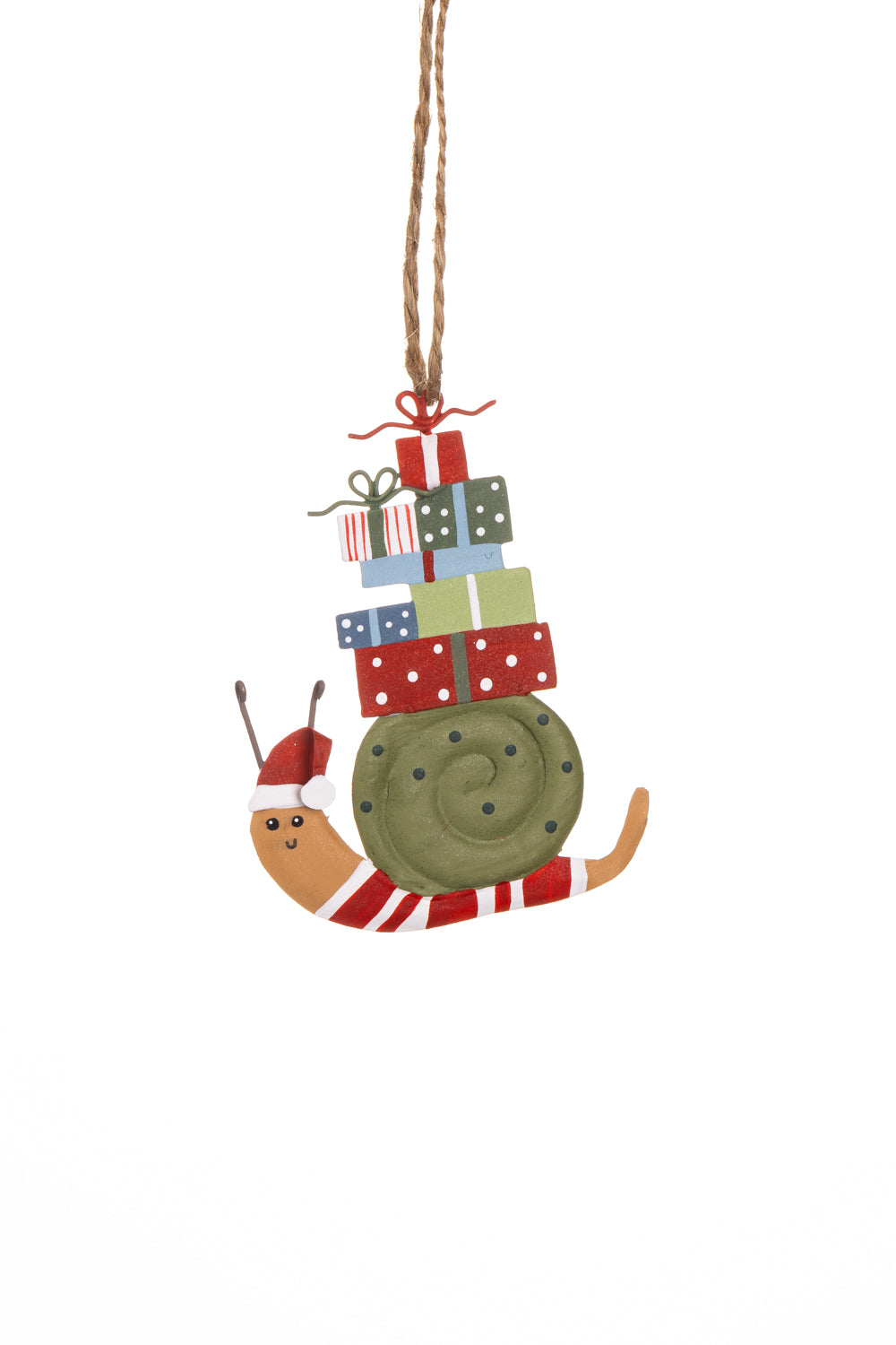 Snail Gift Delivery Hanging Ornament - WowCornwall