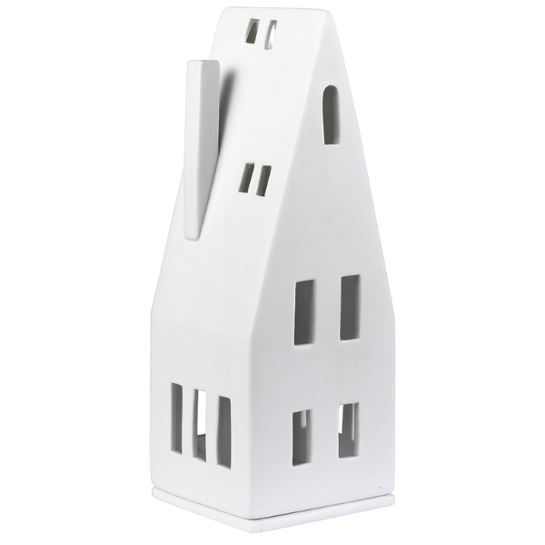 Porcelain Light House with Pitched Roof - WowCornwall