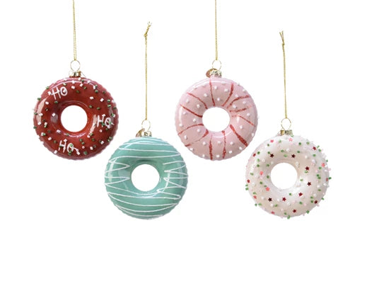 Donut - 4 colour variations glass ornaments - WowCornwall