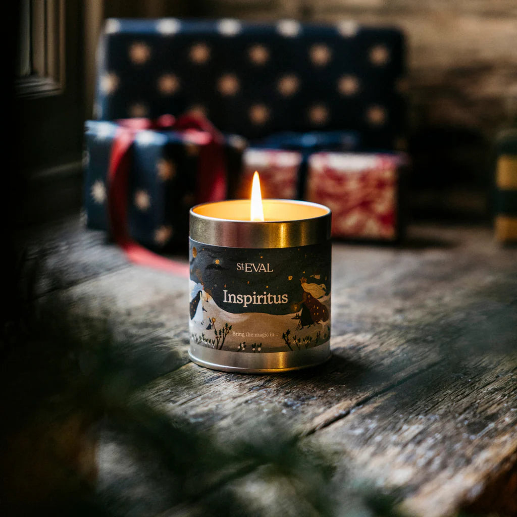 Inspiritus, Scented Christmas Tin Candle - WowCornwall