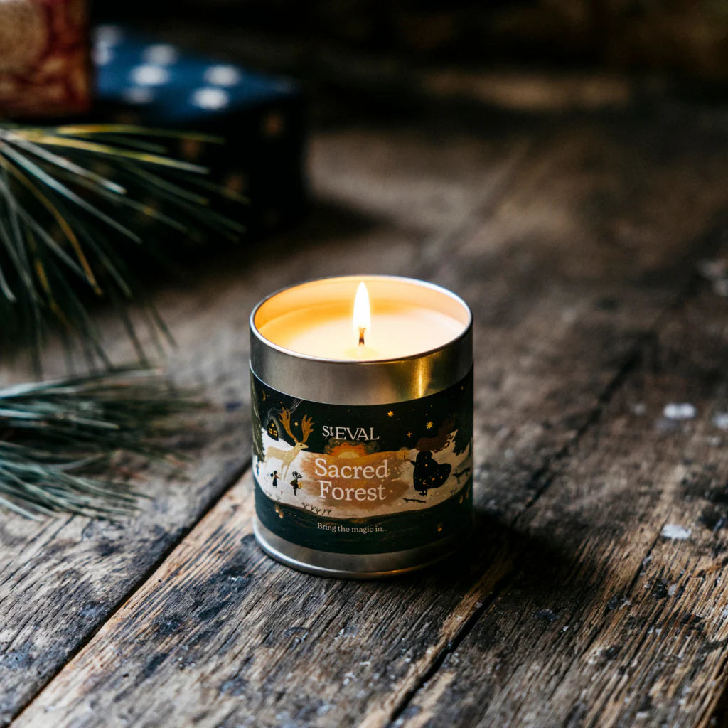 Sacred Forest, Scented Christmas Tin Candle - WowCornwall