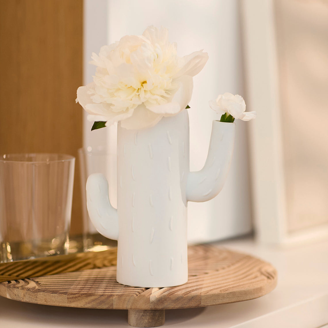 Large Cactus Vase - WowCornwall