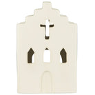 Off White Church Tealight Holder - WowCornwall