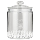 Gingerbread Couples Glass Jar 1900ml with Recipe - WowCornwall