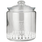 Gingerbread Couples Glass Jar 4000ml with Recipe - WowCornwall