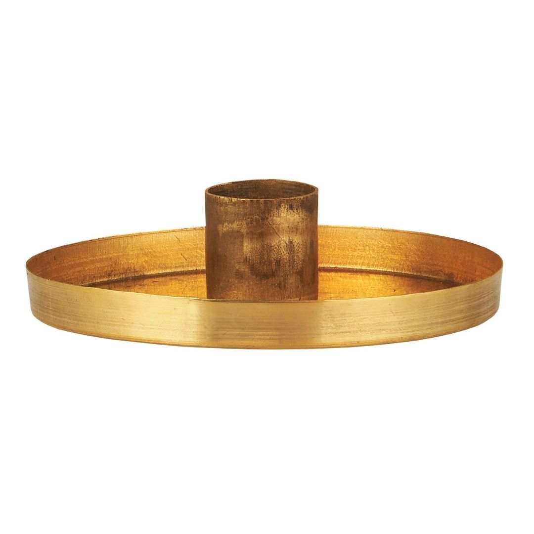 Brass Candle Tray Holder - WowCornwall