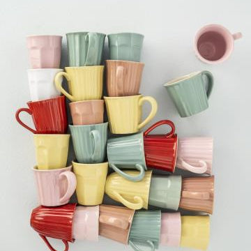 Mynte Mug With Grooves in eight colours - WowCornwall