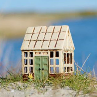 Ceramic House Tealight - Orangerie - WowCornwall