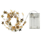 Indoor Wire String Lights with 20 Golden Stars - WowCornwall