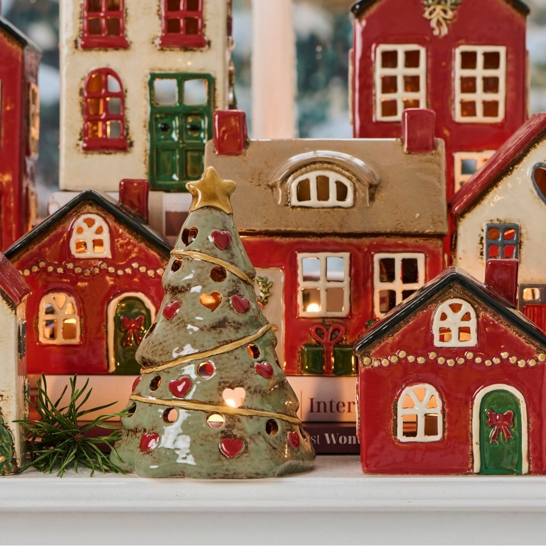 Christmas Tree Tealight Holder - WowCornwall