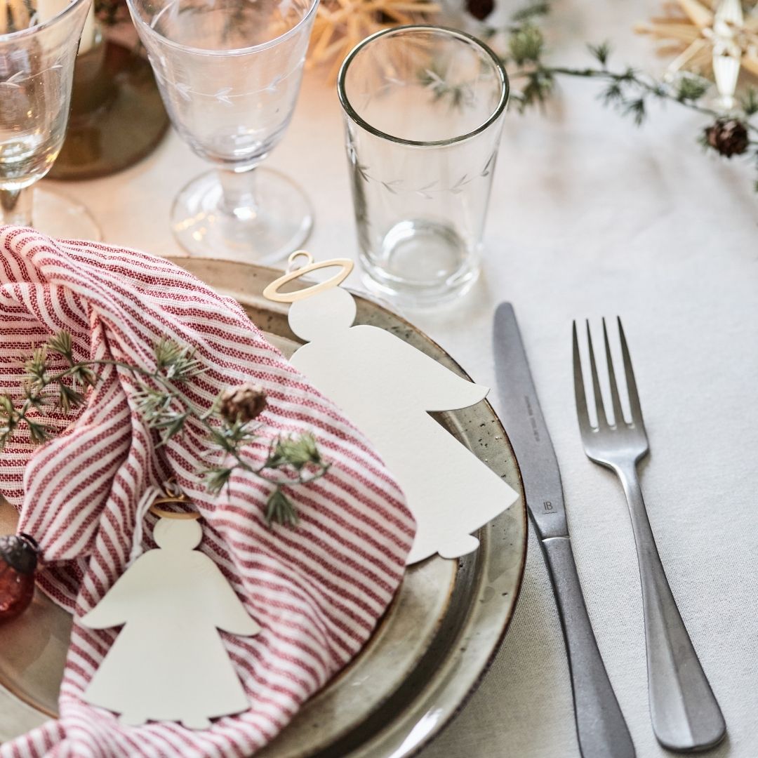 Large Metal Hanging Angel with Halo Ornament - WowCornwall