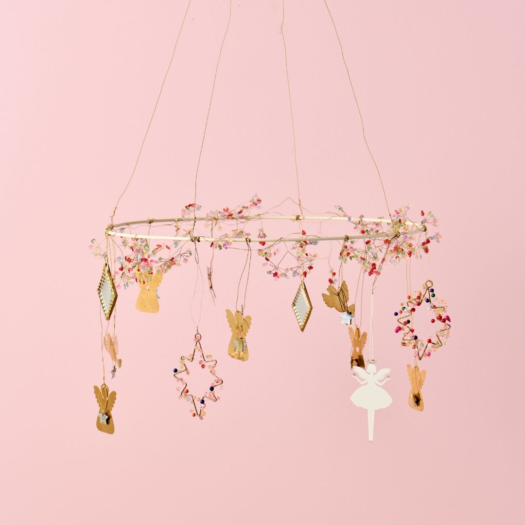 Brass Angel Hanging Ornaments x 5 - WowCornwall