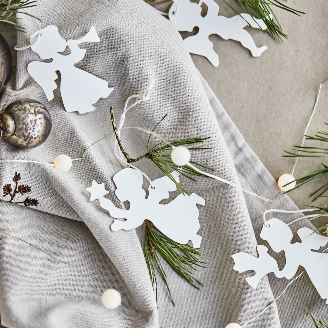 4 Assorted Paper Cut Cherubs - WowCornwall