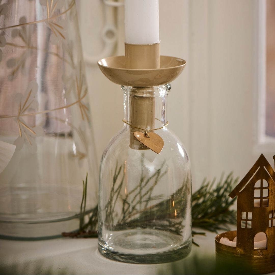 Mini Metal Hanging Heart Decoration - WowCornwall