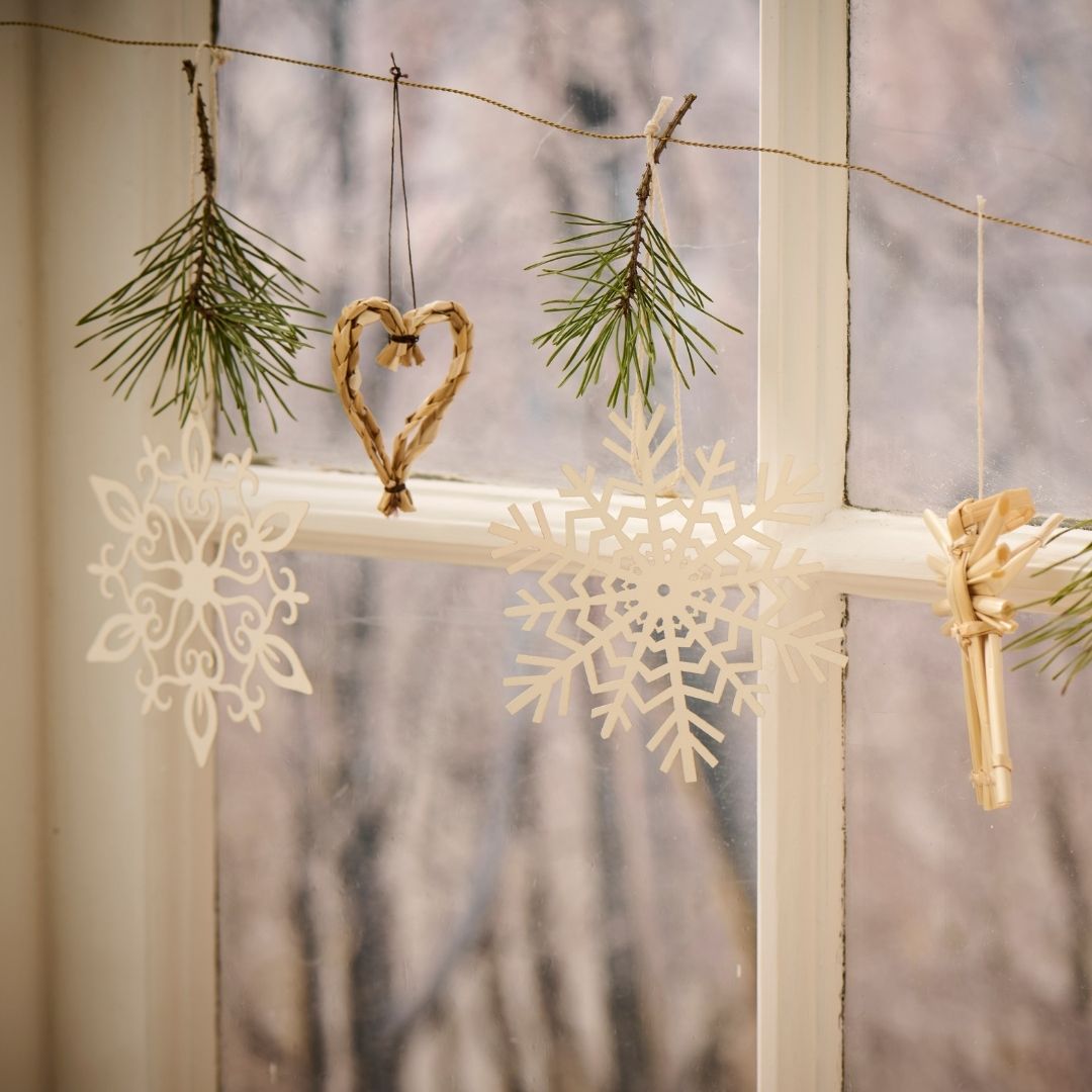 3 Assorted Paper Cut Snow Crystals - WowCornwall