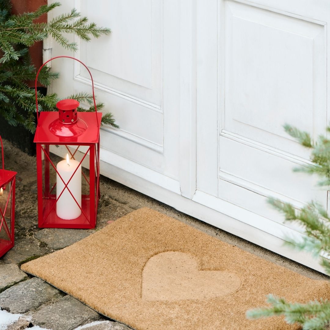 Large Red Red Glass Lantern - WowCornwall