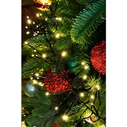 LED cluster lights 8 function twinkle outdoor 13.5m 1512 lights - WowCornwall