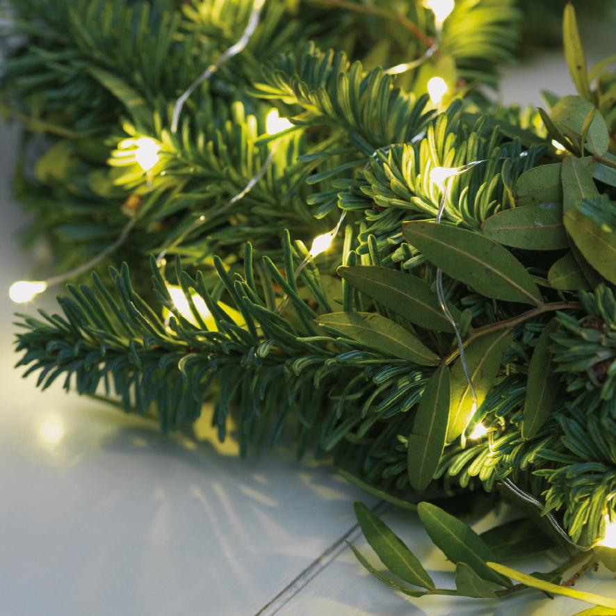 Micro LED string lights 8 function twinkle effect outdoor 240 lights - warm white - WowCornwall