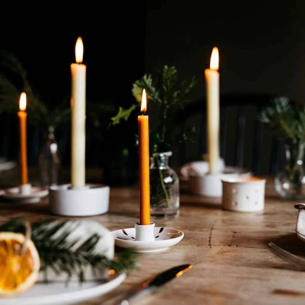 Orange & Cinnamon, Mini Fragranced Festive Candles, box of 10