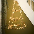 Indoor Wire String Lights with 20 Golden Stars - WowCornwall