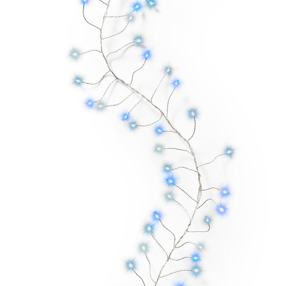 Micro LED compact lights 8 function twinkle effect outdoor 960 lights - blue multi - WowCornwall