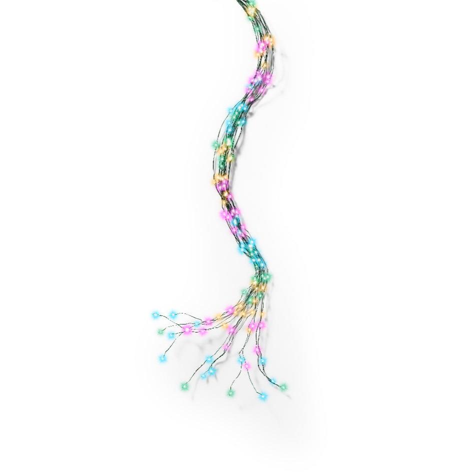 Micro LED tree bunch steady outdoor 672 lights - soft multi - WowCornwall