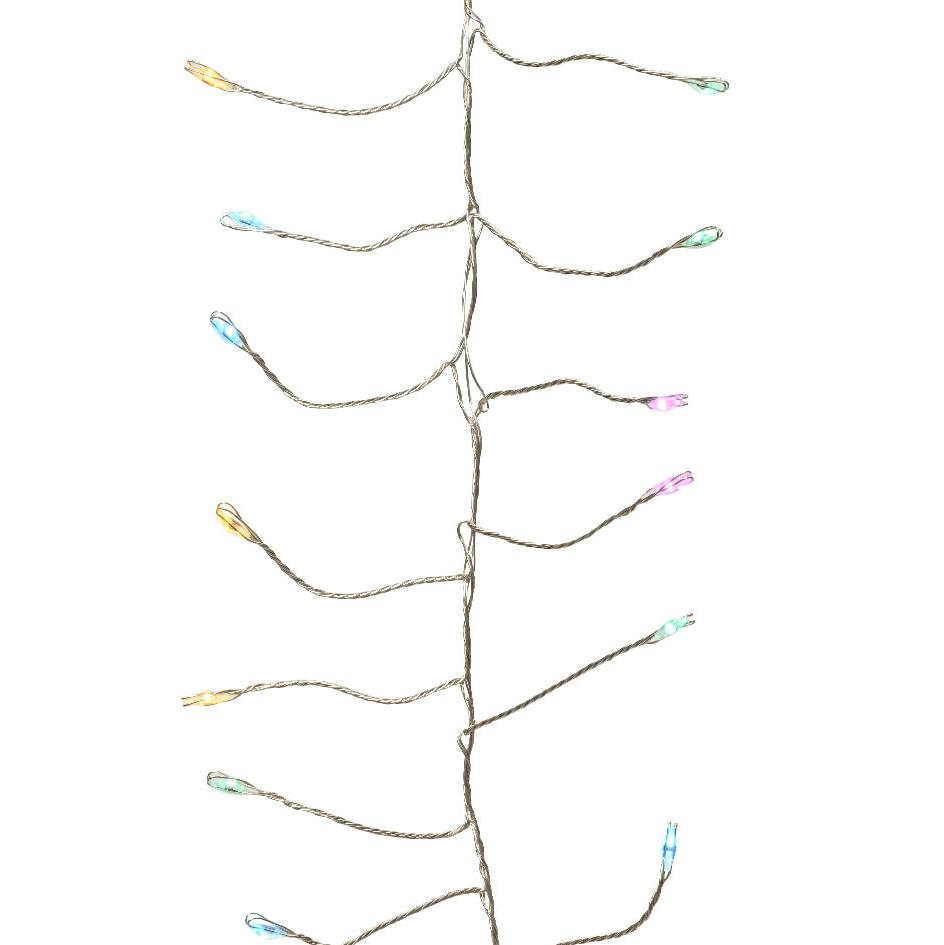 Micro compact lights, 8 function twinkle effect outdoor 960 bulbs - soft multi - WowCornwall