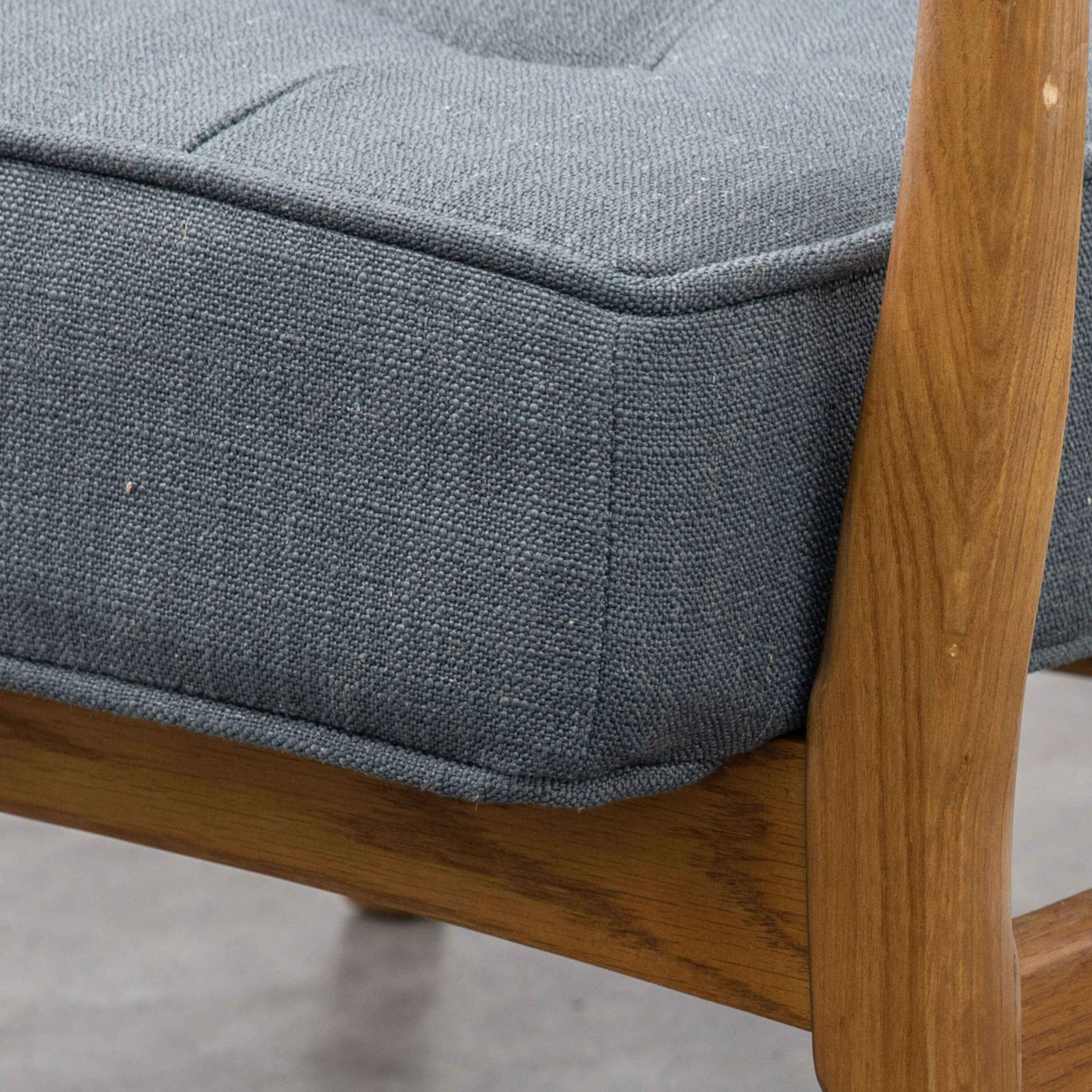 Stepper Armchair Dark Grey Linen