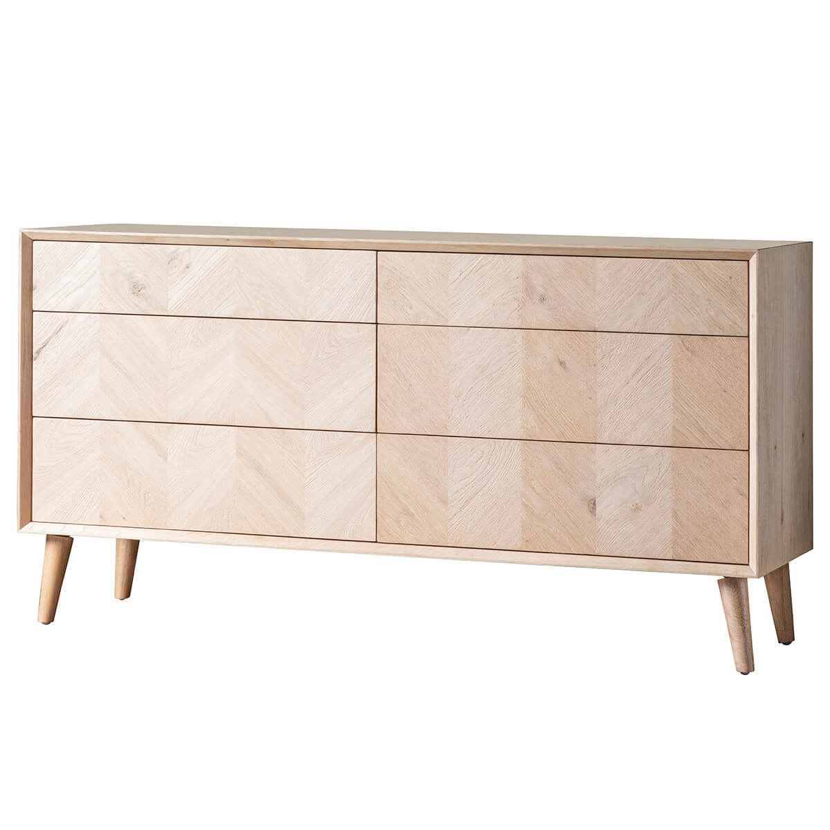 Ives 6 Drawer Chest 1340x450x700mm