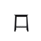 Winnard Side Table Black 500x500x600mm - WowCornwall
