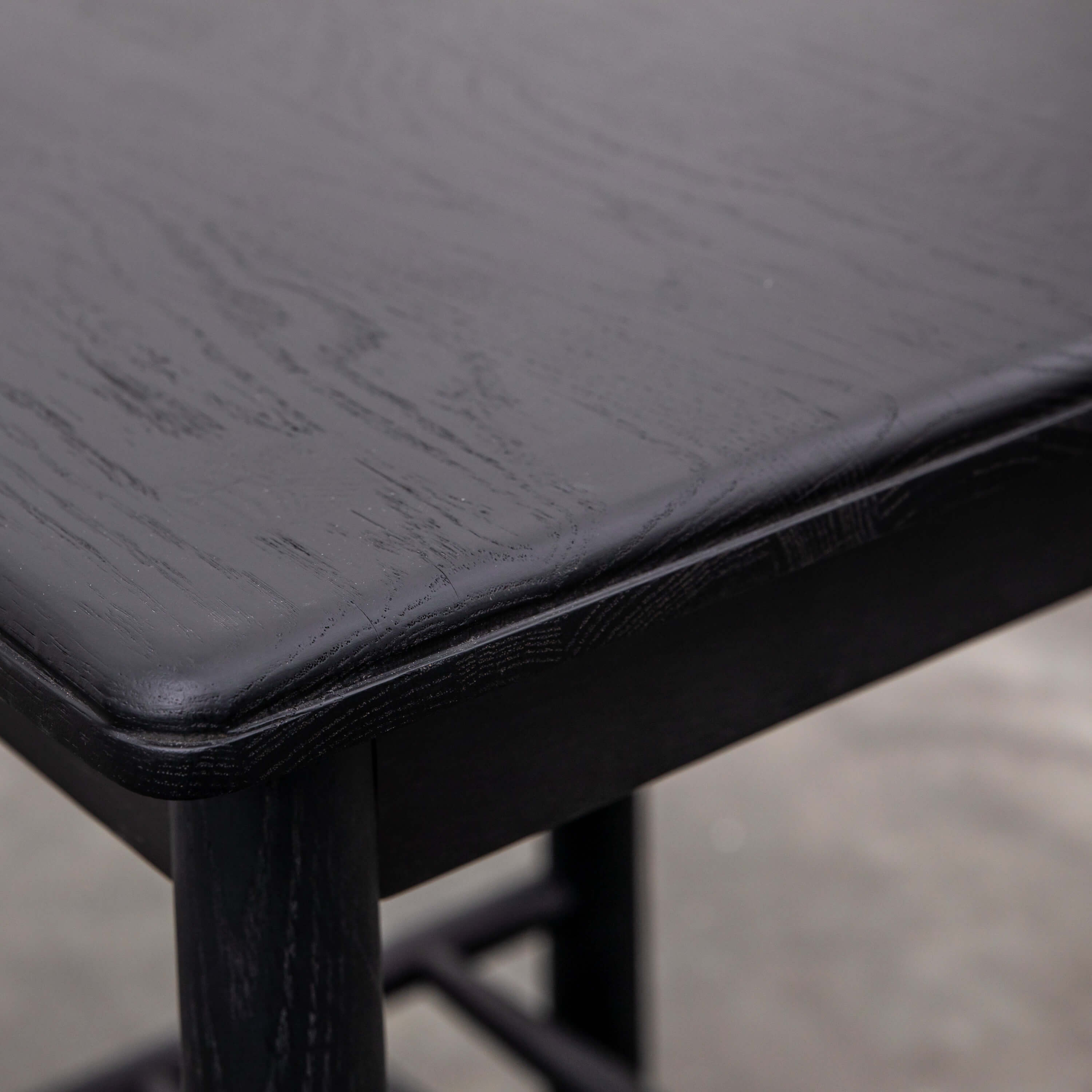 Winnard Side Table Black 500x500x600mm - WowCornwall