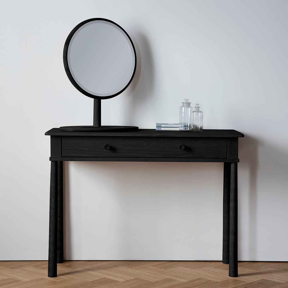 Winnard Dressing Mirror in Oak & Black