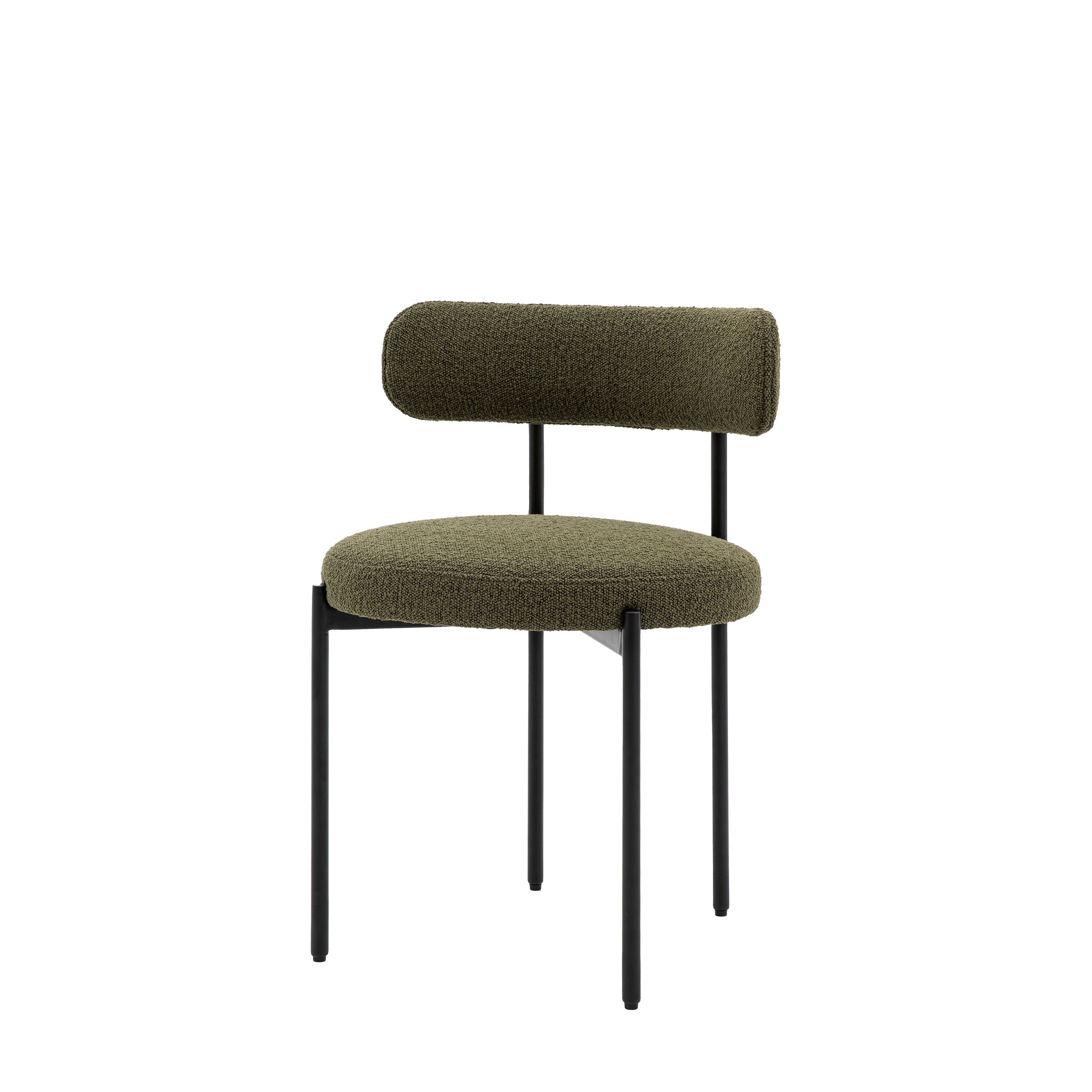 Aveley Dining Chair Green (2pk) - WowCornwall