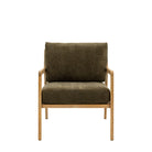 Cortona Armchair Moss Green - WowCornwall