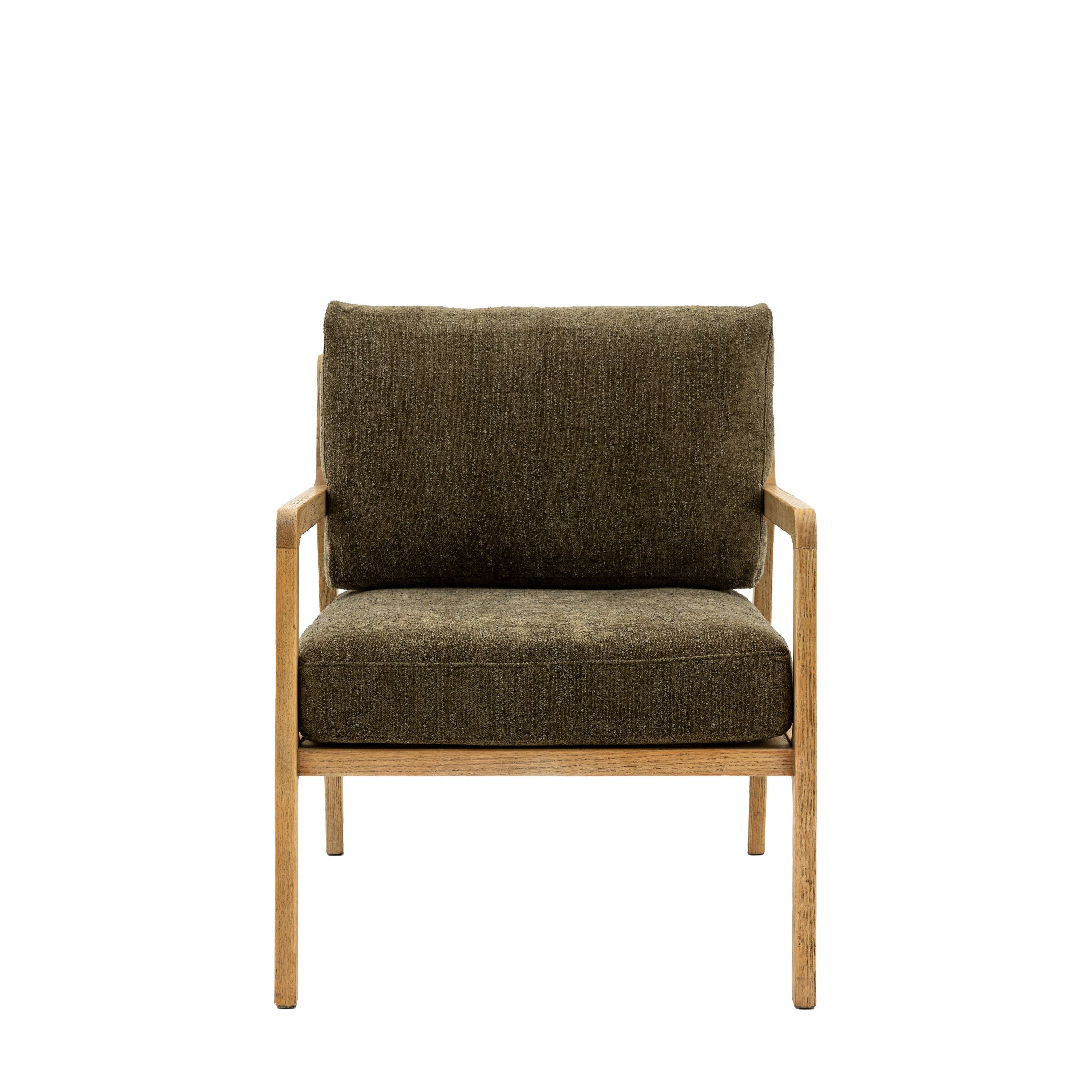 Cortona Armchair Moss Green - WowCornwall