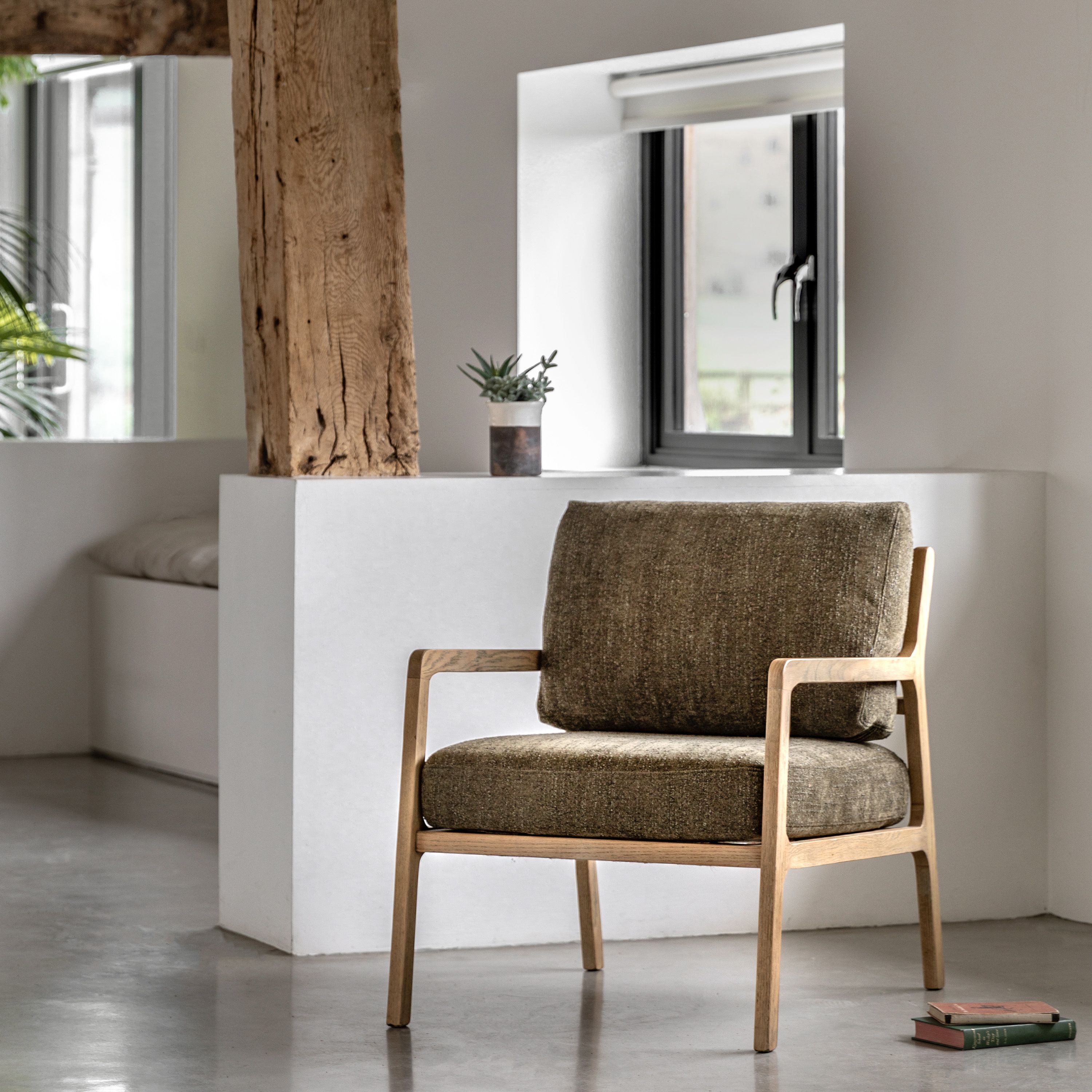 Cortona Armchair Moss Green - WowCornwall