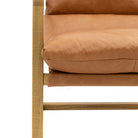 Burela Lounge Chair Vintage Brown Leather - WowCornwall