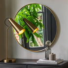 Holworth Round Mirror in two colours and two sizes - WowCornwall