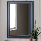 Sherwood Rectangle Mirror, large or small in lead & stone - WowCornwall