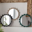Shoreditch mirror teal (w)600mm x (d)55mm x (h)600mm - WowCornwall