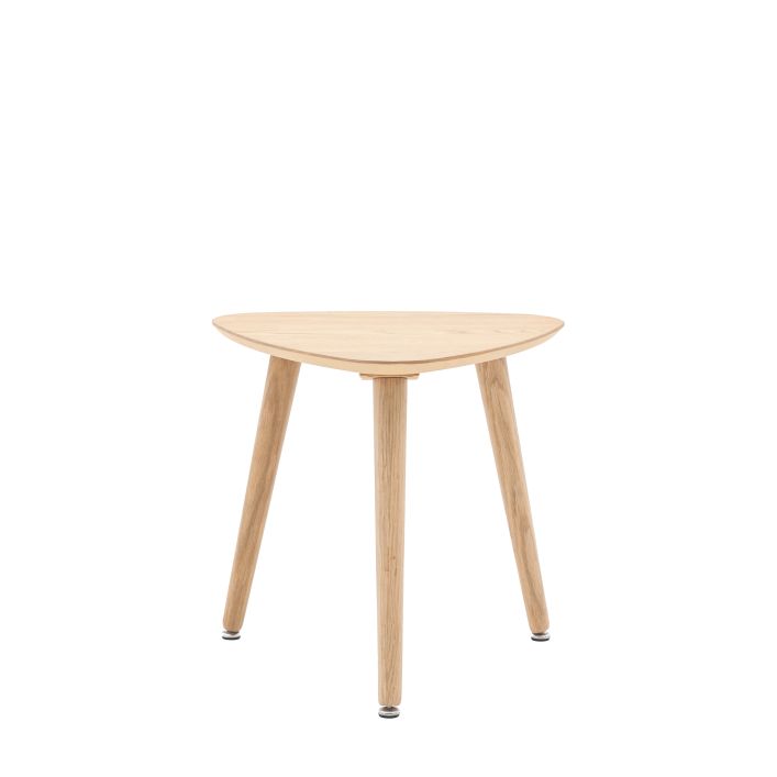 Hatfield Side Table Natural or Smoked 430x430x450mm - WowCornwall