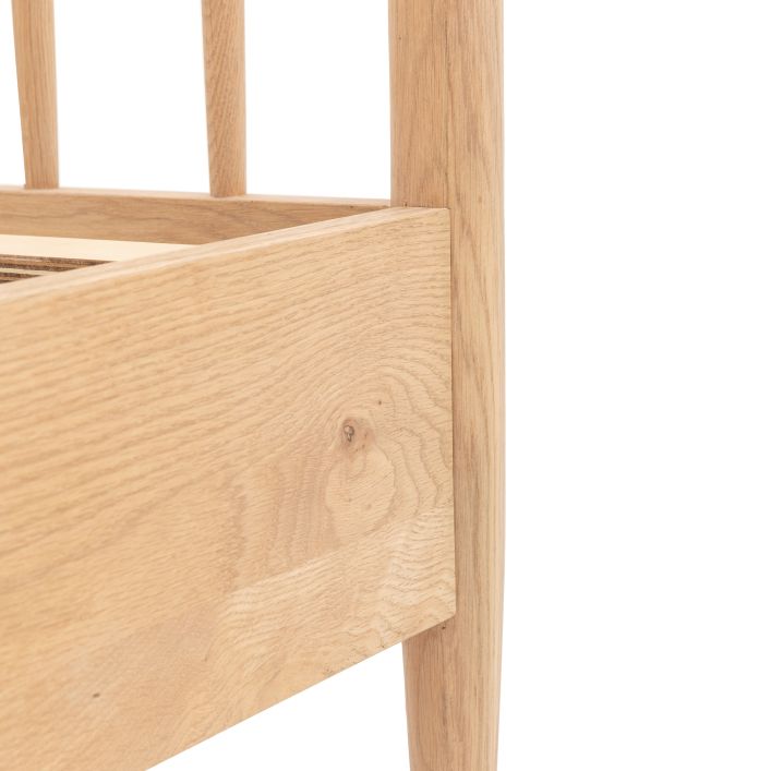 Hatfield 4'6 Spindle Bed Natural 1690x2000x1120mm - WowCornwall