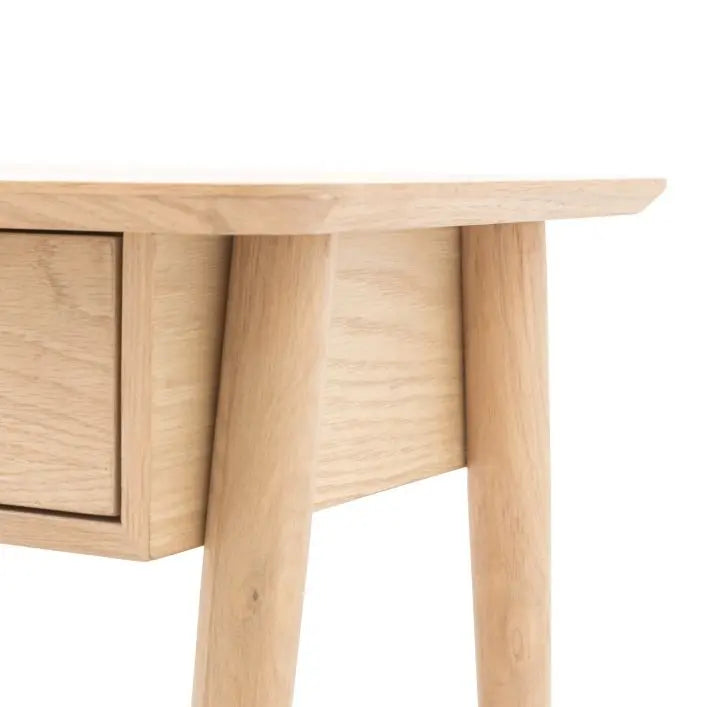 Hatfield 1 Drawer Bedside Natural 450x400x500mm - WowCornwall