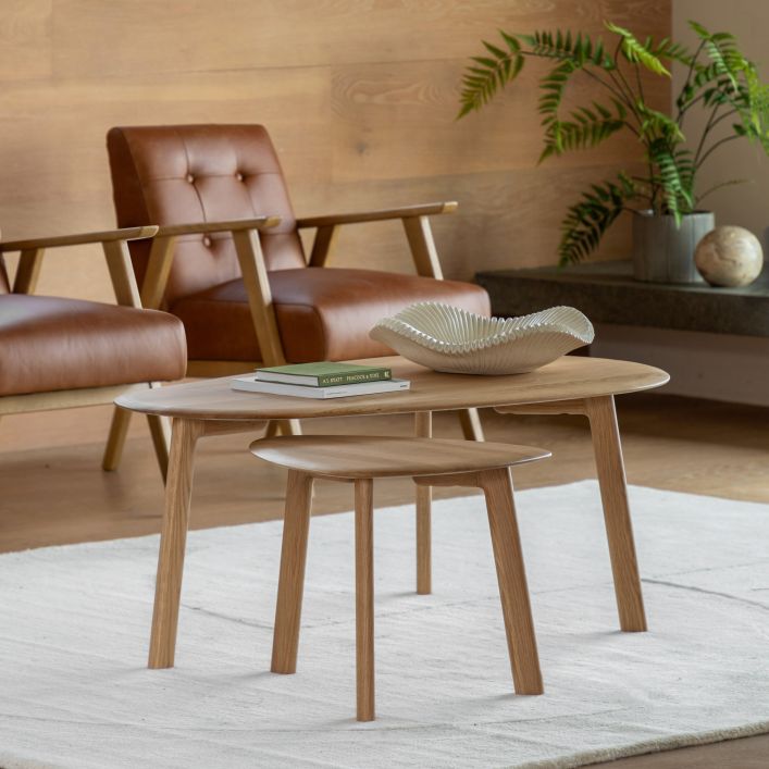 Mawes Coffee Table Nest 1100x600x450mm - WowCornwall