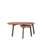 Mawes Coffee Table Nest Walnut 1100x600x450mm - WowCornwall