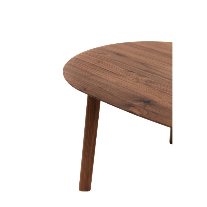 Mawes Coffee Table Nest Walnut 1100x600x450mm - WowCornwall