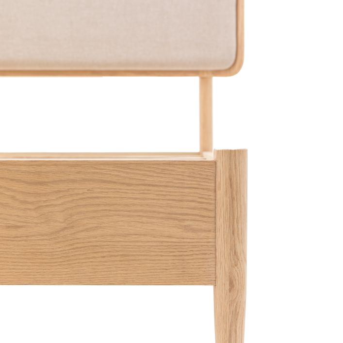 Hatfield 4'6 Bed Natural 1690x2000x1150mm - WowCornwall