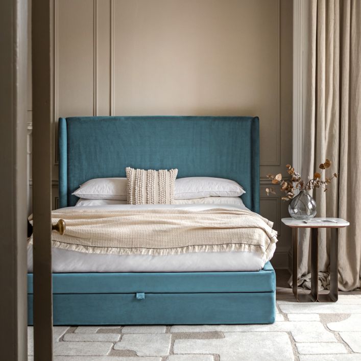 Halstead 4'6 Bed in Atlantic or Grey 1580x2050x1365mm - WowCornwall