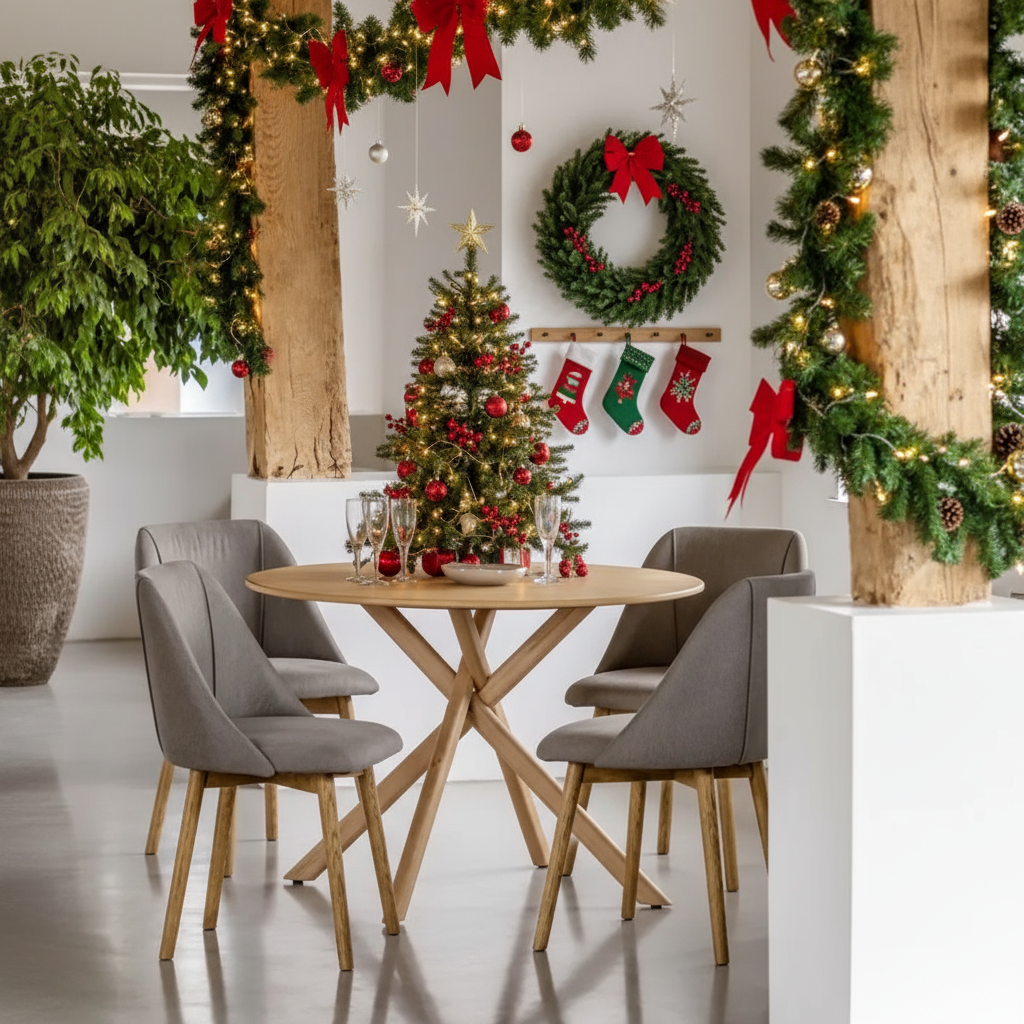 Korsa Dining Table 1100x1100x760mm - WowCornwall